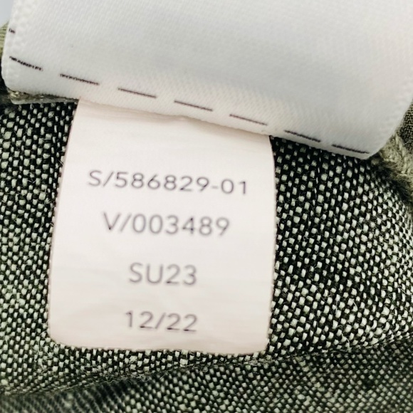 Athleta Voyager Linen Shorts Women’s Size 6 Aspen Olive Green - Picture 4 of 5